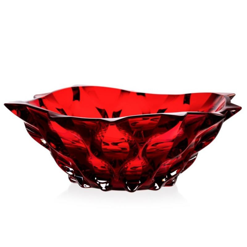 Salaterka kryształ Bohemia Samba Red 30,5cm